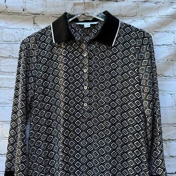 Diane Von Furstenberg Silk Dress Samuella Mini Shirt Printed Ruffle Size 0 - Picture 3 of 8
